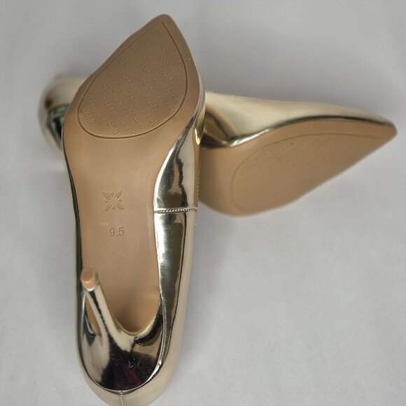 NWOT BCBGeneration Women's Bissha Platino Gold Stiletto Heels - Picture 4 of 7